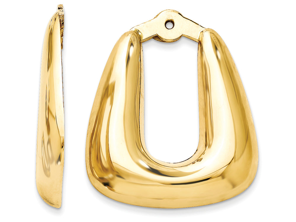 FJC Finejewelers 14k Yellow Gold Polished Hoop Earring Jackets