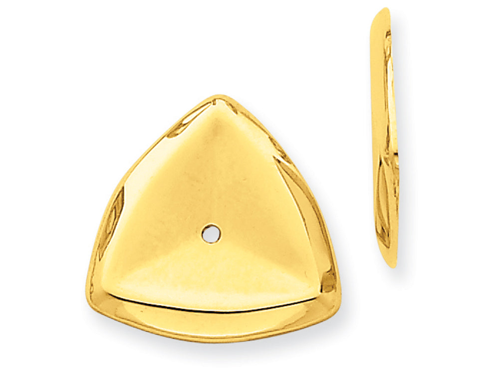 FJC Finejewelers 14k Yellow Gold Polished Triangle Earring Jackets
