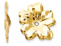 FJC Finejewelers 14k Yellow Gold Polished Floral Earring Jackets