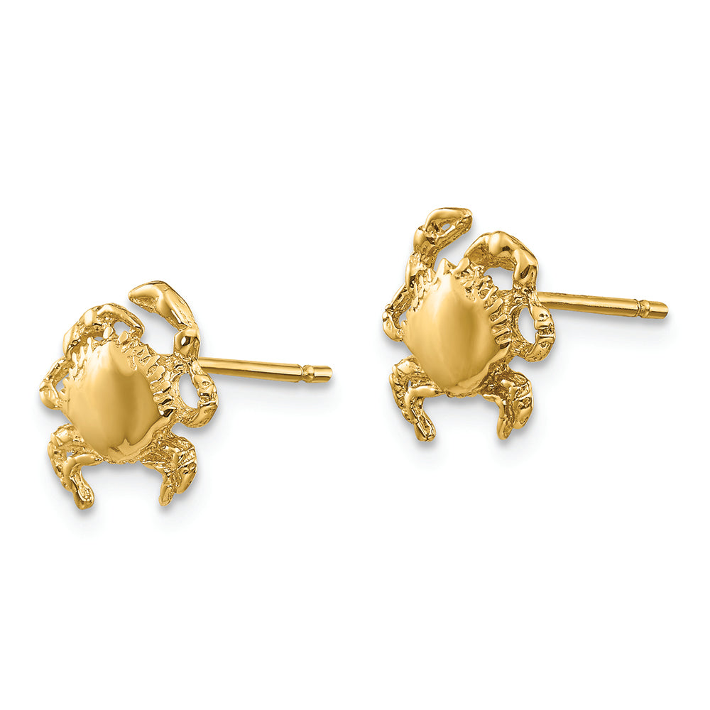 FJC Finejewelers 14k Yellow Gold Crab Earrings