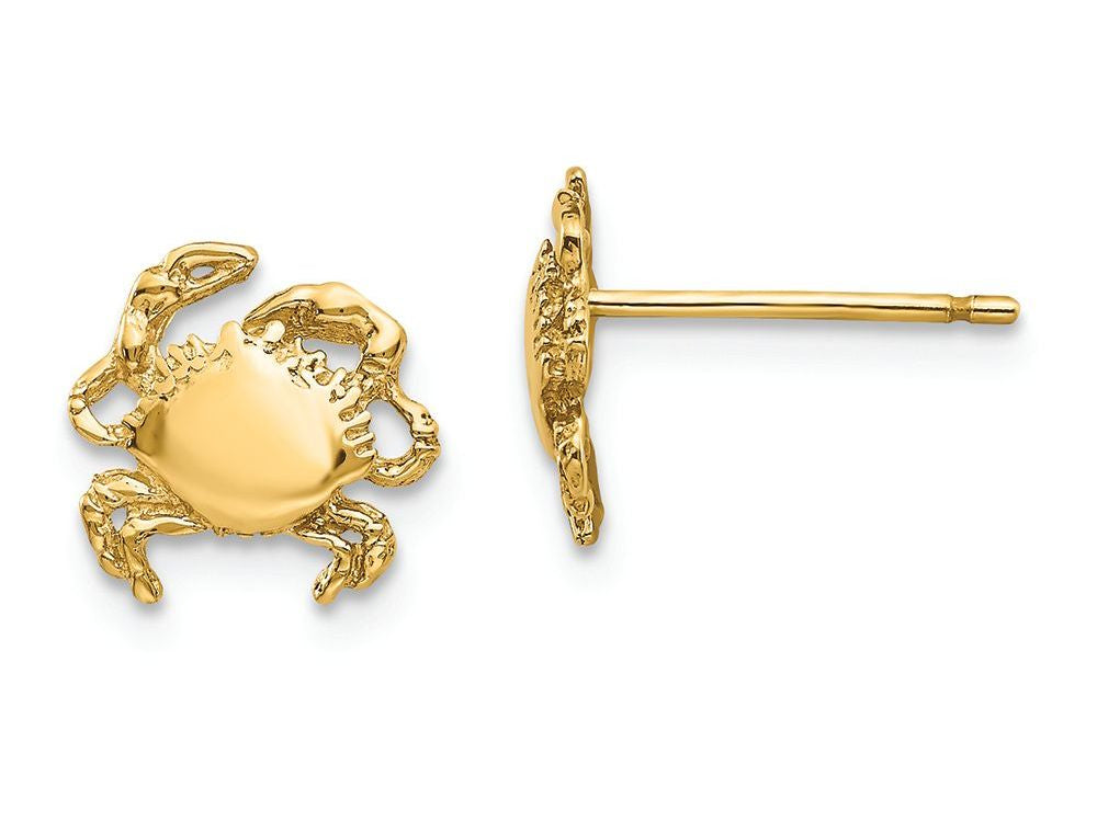 FJC Finejewelers 14k Yellow Gold Crab Earrings