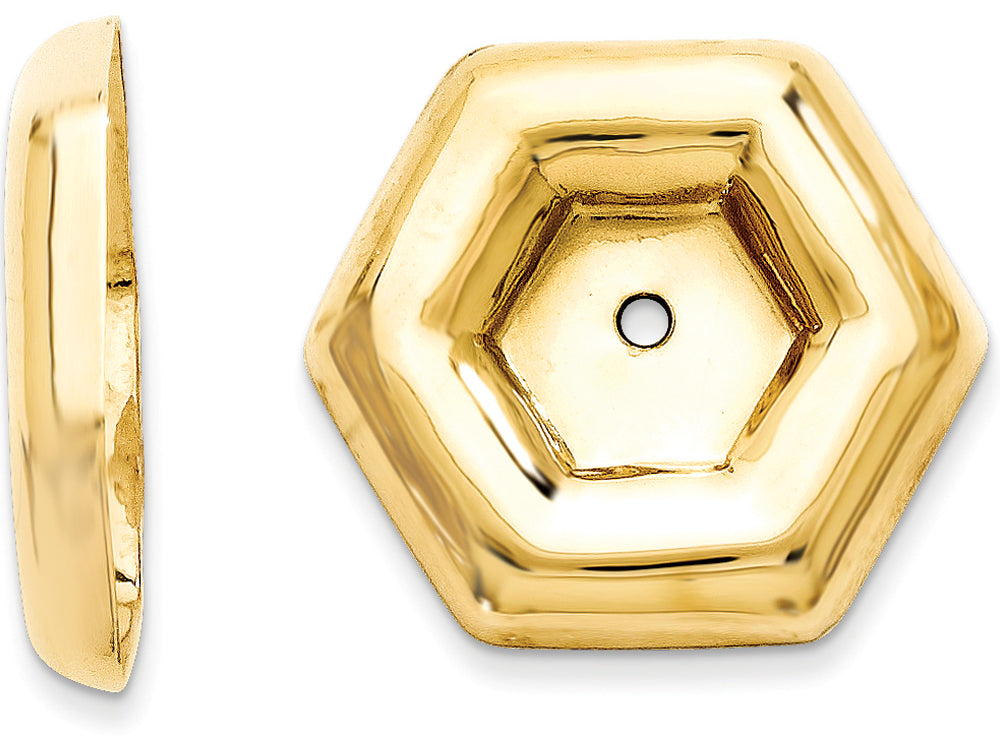 FJC Finejewelers 14k Yellow Gold Polished Fancy Earring Jackets