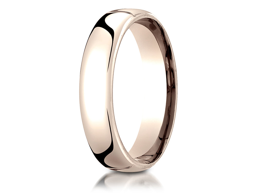 Benchmark 14k Rose Gold 5.5mm European Comfort-fit Ring