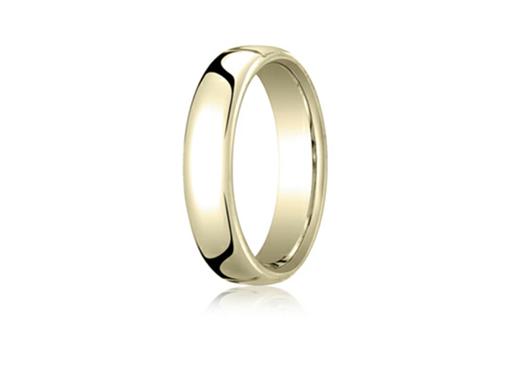 Benchmark 18k White Gold 5.5mm European Comfort-fit Ring