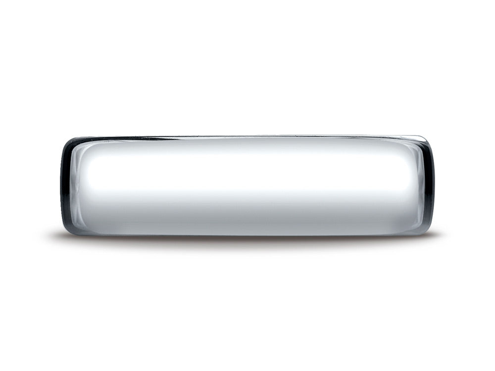 Benchmark 10k White Gold 6.5mm European Comfort-fit Ring