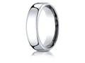 Benchmark 18k White Gold 6.5mm European Comfort-fit Ring