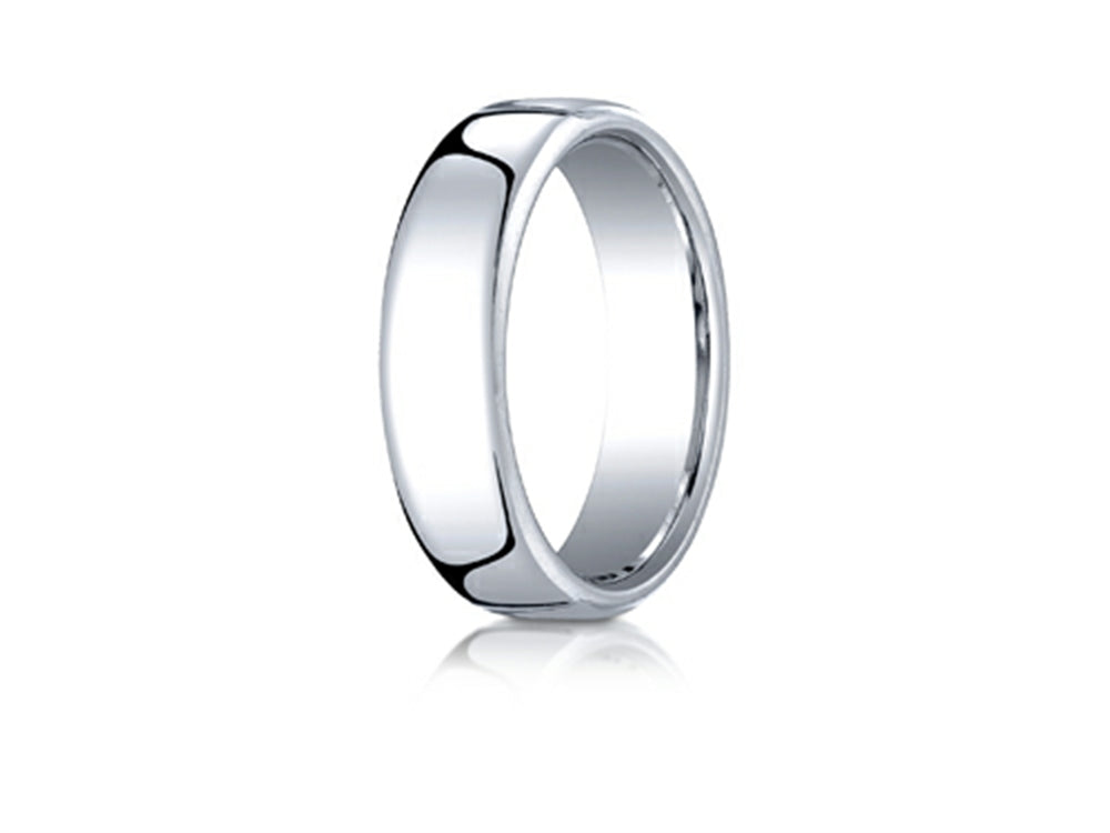 Benchmark Cobalt Chrome 6.5mm European Comfort-fit Design Ring