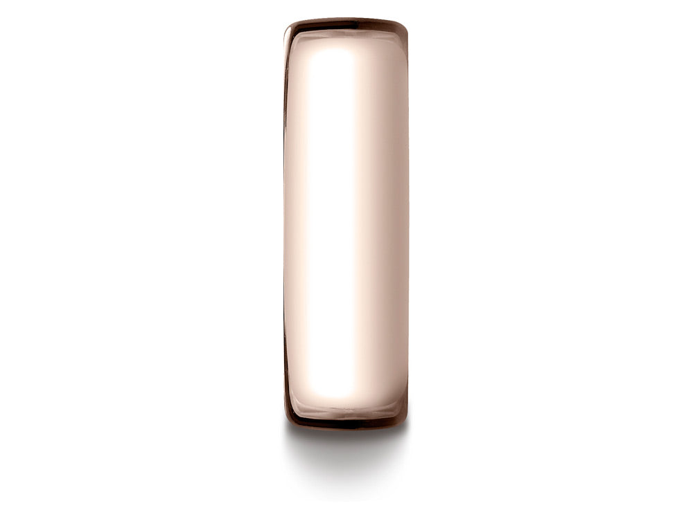 Benchmark 14k Rose Gold 7.5mm European Comfort-fit Wedding Band / Ring