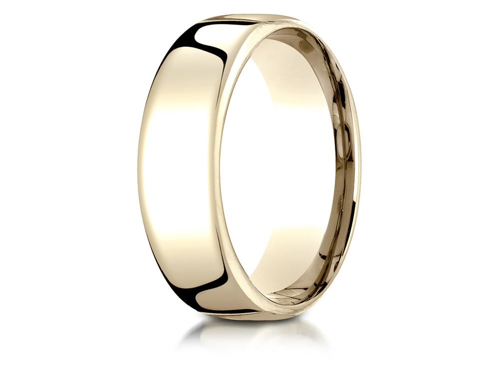 Benchmark 18k White Gold 7.5mm European Comfort-fit Ring
