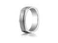 Benchmark 7mm Comfort-fit Satin-finished With Milgrain Four-sided Carved Design Wedding Band Ring