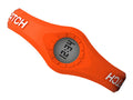Enerwatch by Pixelmoda Power Silicone Watch Orange With White Letters Large Size