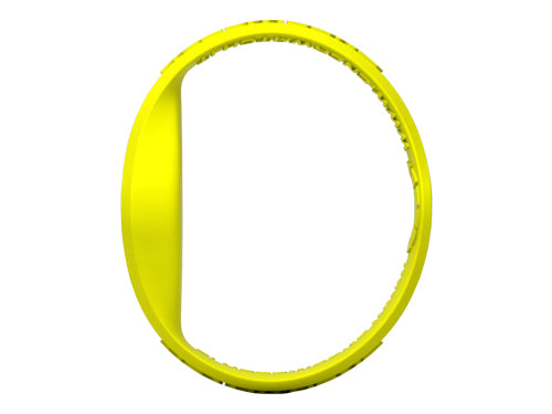 Enerwatch by Pixelmoda Power Silicone Watch Yellow With White Letters Large Size