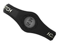 Enerwatch by Pixelmoda Power Silicone Watch Black With White Letters Large Size