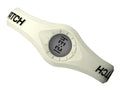 Enerwatch by Pixelmoda Power Silicone Watch White With Black Letters Large Size