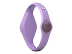 Enerwatch by Pixelmoda Power Silicone Watch Violet With White Letters Large Size