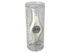 Enerwatch by Pixelmoda Power Silicone Watch White With Violet Letters Medium Size