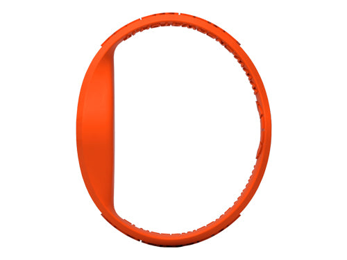 Enerwatch by Pixelmoda Power Silicone Watch Orange With Medium Letters Large Size