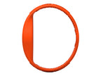 Enerwatch by Pixelmoda Power Silicone Watch Orange With Medium Letters Large Size