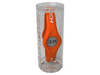Enerwatch by Pixelmoda Power Silicone Watch Orange With Medium Letters Large Size