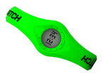 Enerwatch by Pixelmoda Power Silicone Watch Green With White Medium Large Size