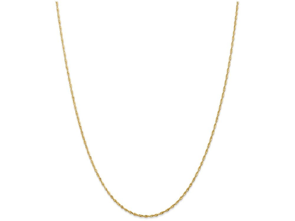 FJC Finejewelers 6 Inch 14k Yellow Gold 1.5mm bright-cut Extra-light Rope Chain Bracelet