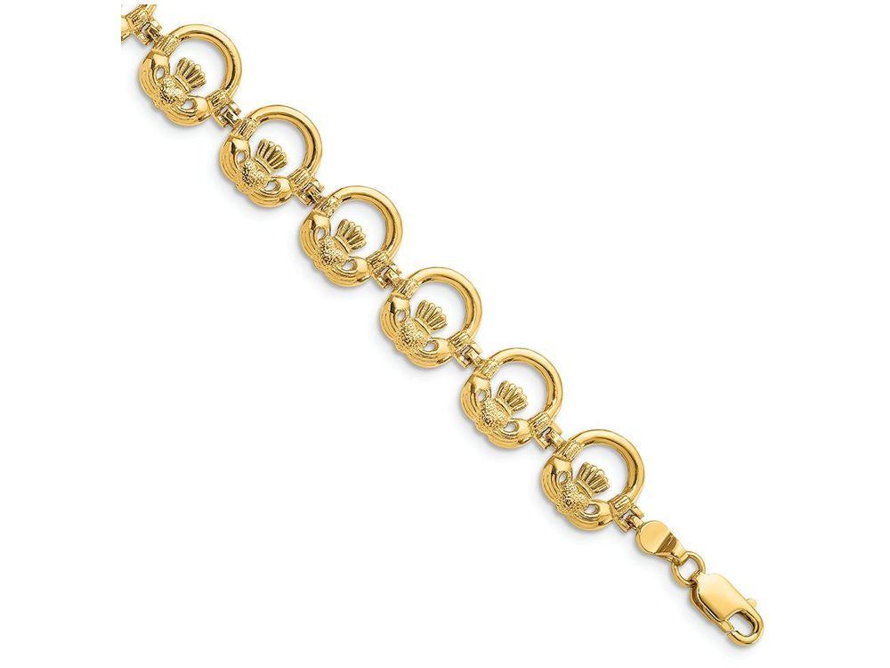 FJC Finejewelers Claddagh Circle Horizontal Link Bracelet