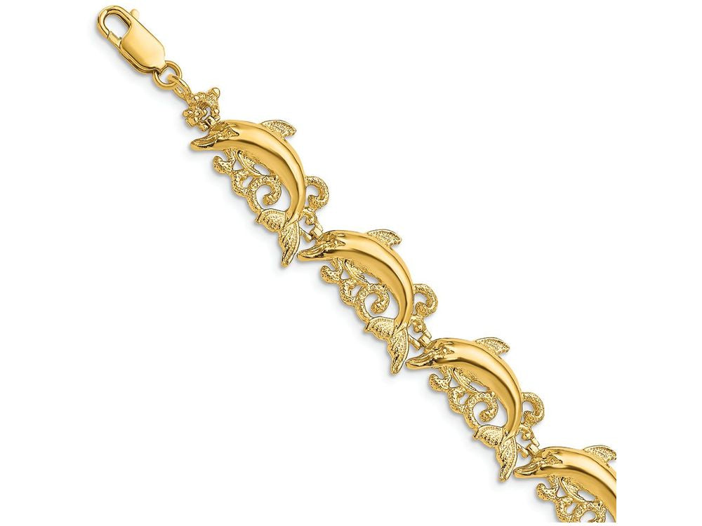 FJC Finejewelers Dolphin with Waves Bracelet