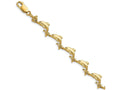 FJC Finejewelers Dolphin Link Polish Eng Bracelet