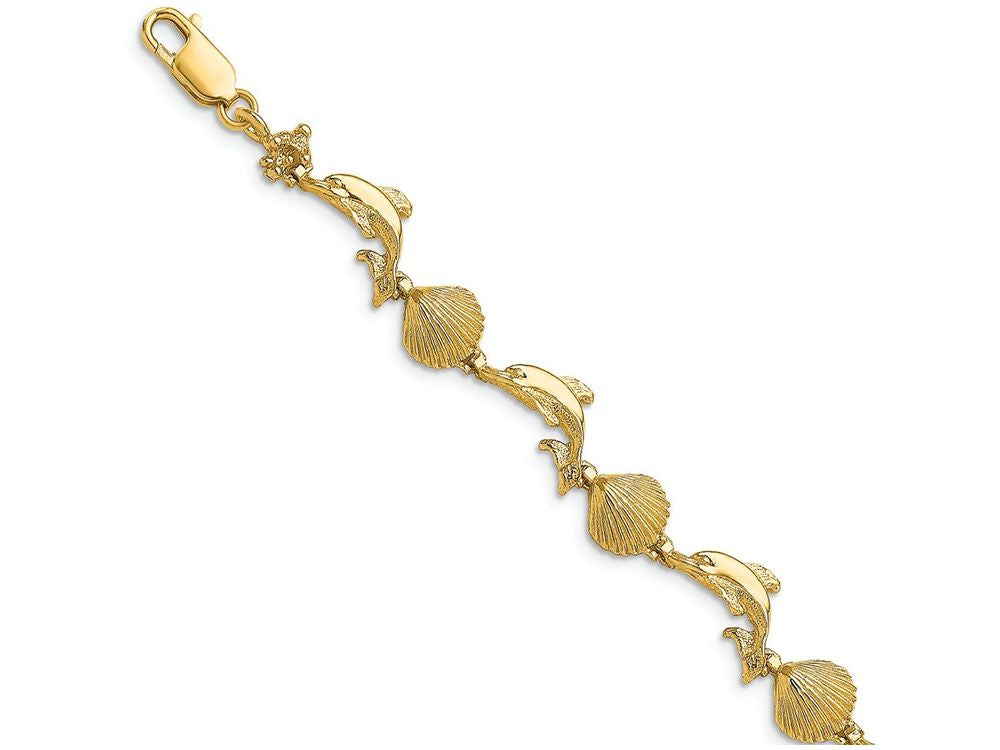FJC Finejewelers Dolphin Scallop Shell Bracelet