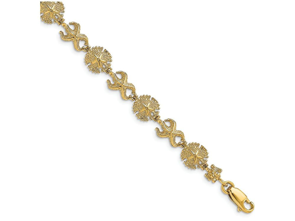 FJC Finejewelers Starfish Sand Dollar Bracelet