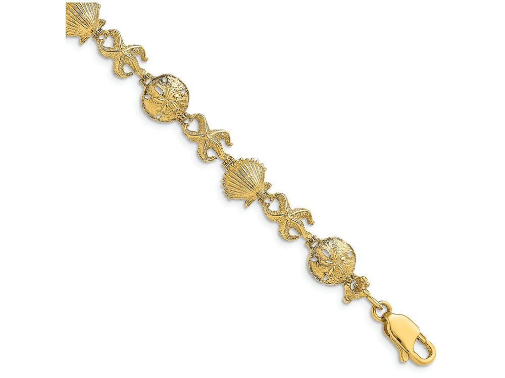 FJC Finejewelers Shell Sand Dollar Starfish Bracelet