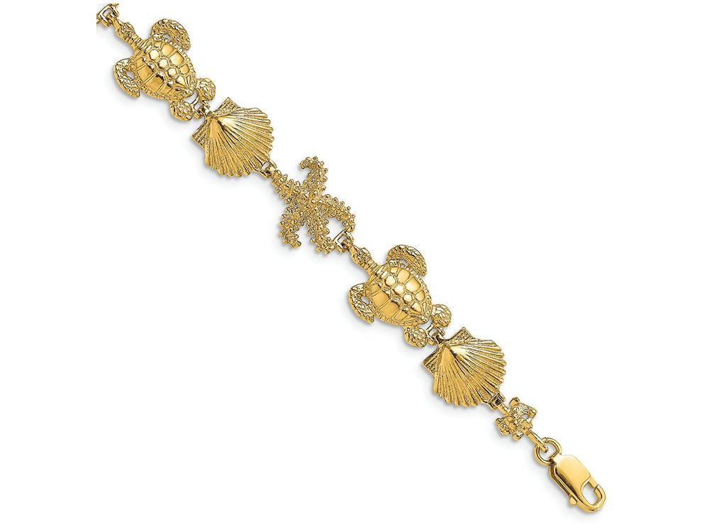 FJC Finejewelers Turtle Shell Starfish Bracelet