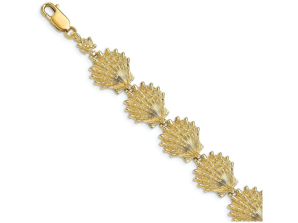 FJC Finejewelers Lion's Paw Shell Link Bracelet