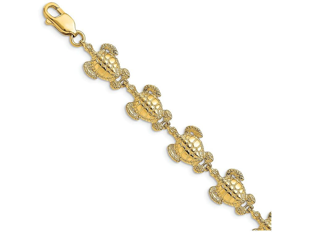 FJC Finejewelers Sea Turtle Bracelet Polish Textured
