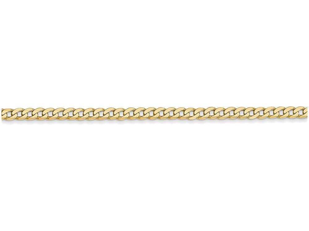FJC Finejewelers 20 Inch 14k Yellow Gold 2.2mm Beveled Curb Chain Necklace