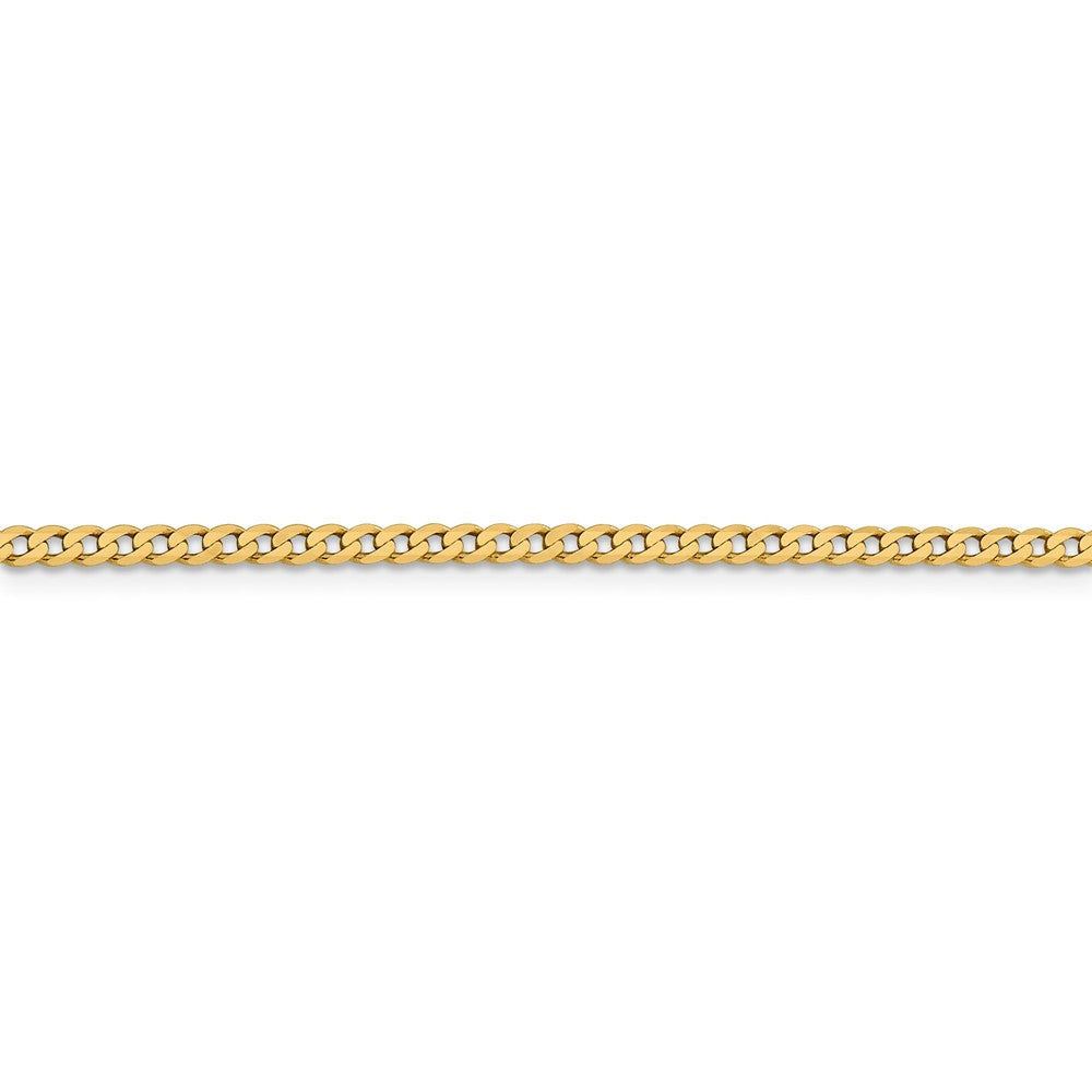 FJC Finejewelers 14 kt Yellow Gold 2.3mm Beveled Curb Chain