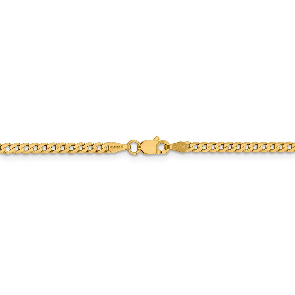 FJC Finejewelers 14 kt Yellow Gold 2.3mm Beveled Curb Chain