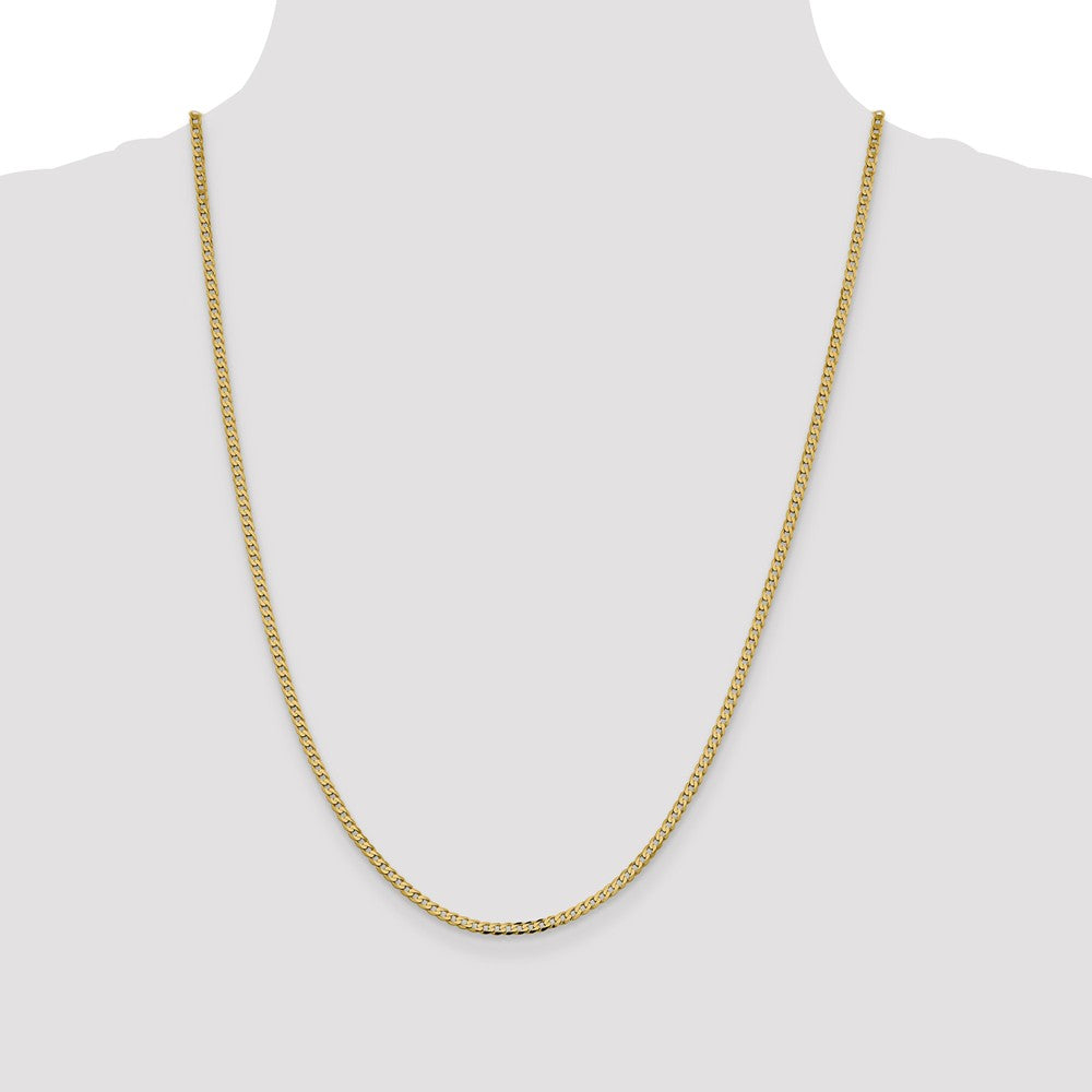 FJC Finejewelers 14 kt Yellow Gold 2.3mm Beveled Curb Chain