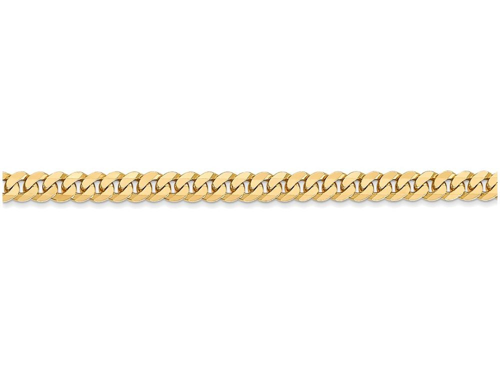 FJC Finejewelers 18 Inch 14k Yellow Gold 3.9mm Beveled Curb Chain Necklace