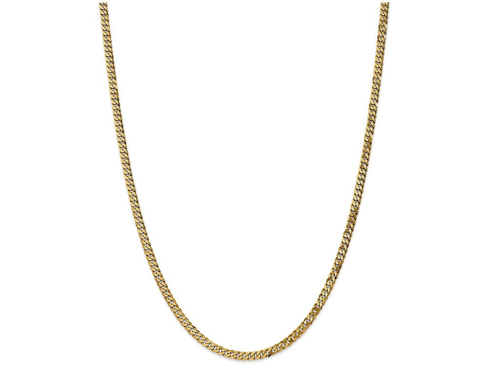 FJC Finejewelers 8 Inch 14k Yellow Gold 3.9mm Beveled Curb Chain Bracelet