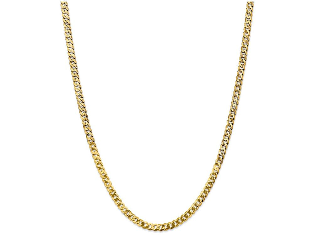 FJC Finejewelers 20 Inch 14k Yellow Gold 4.6mm Beveled Curb Chain Necklace