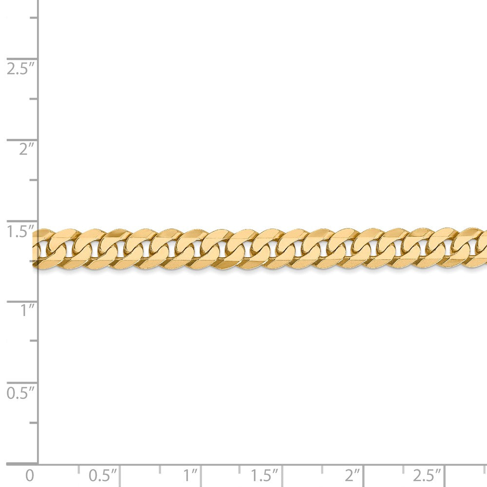 FJC Finejewelers 20 Inch 14k 6.1mm Beveled Curb Chain Necklace