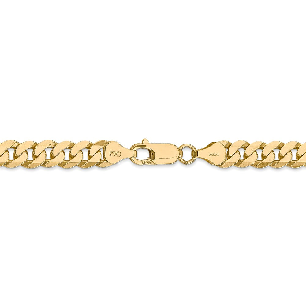 FJC Finejewelers 24 Inch 14k 7.25mm Beveled Curb Chain Necklace
