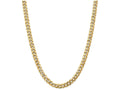 FJC Finejewelers 20 Inch 14k 8mm Beveled Curb Chain Necklace