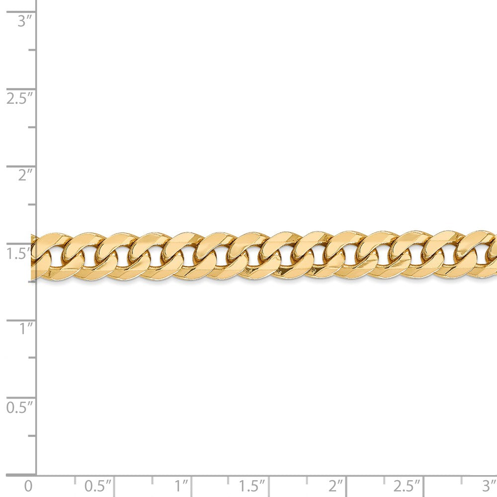 FJC Finejewelers 24 Inch 14k 8mm Flat Beveled Curb Chain Necklace