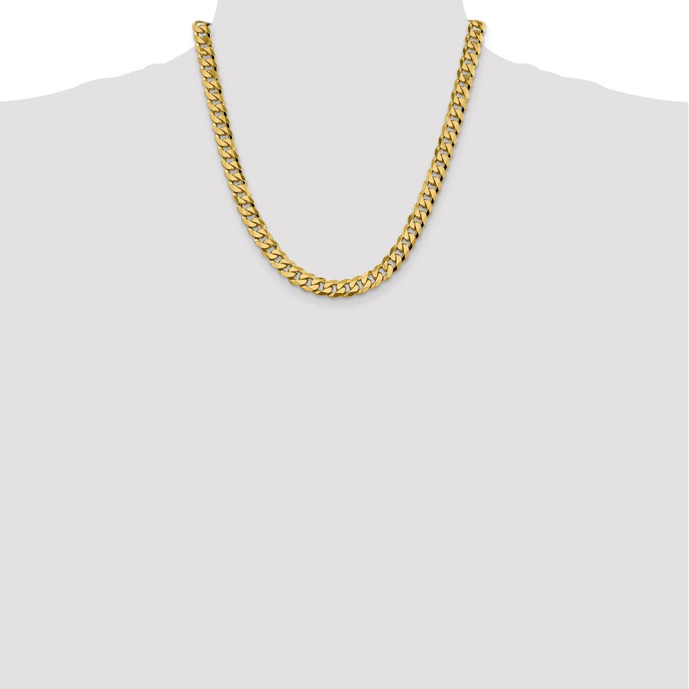 FJC Finejewelers 14 kt Yellow Gold 8.5mm Beveled Curb Chain