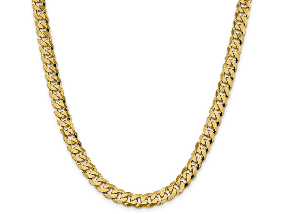 FJC Finejewelers 14 kt Yellow Gold 8.5mm Beveled Curb Chain