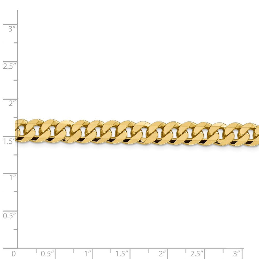 FJC Finejewelers 14 kt Yellow Gold 8.5mm Beveled Curb Chain