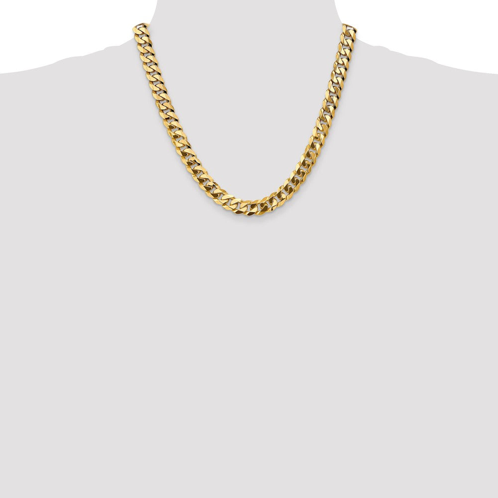 FJC Finejewelers 20 Inch 14k 9.5mm Beveled Curb Chain Necklace