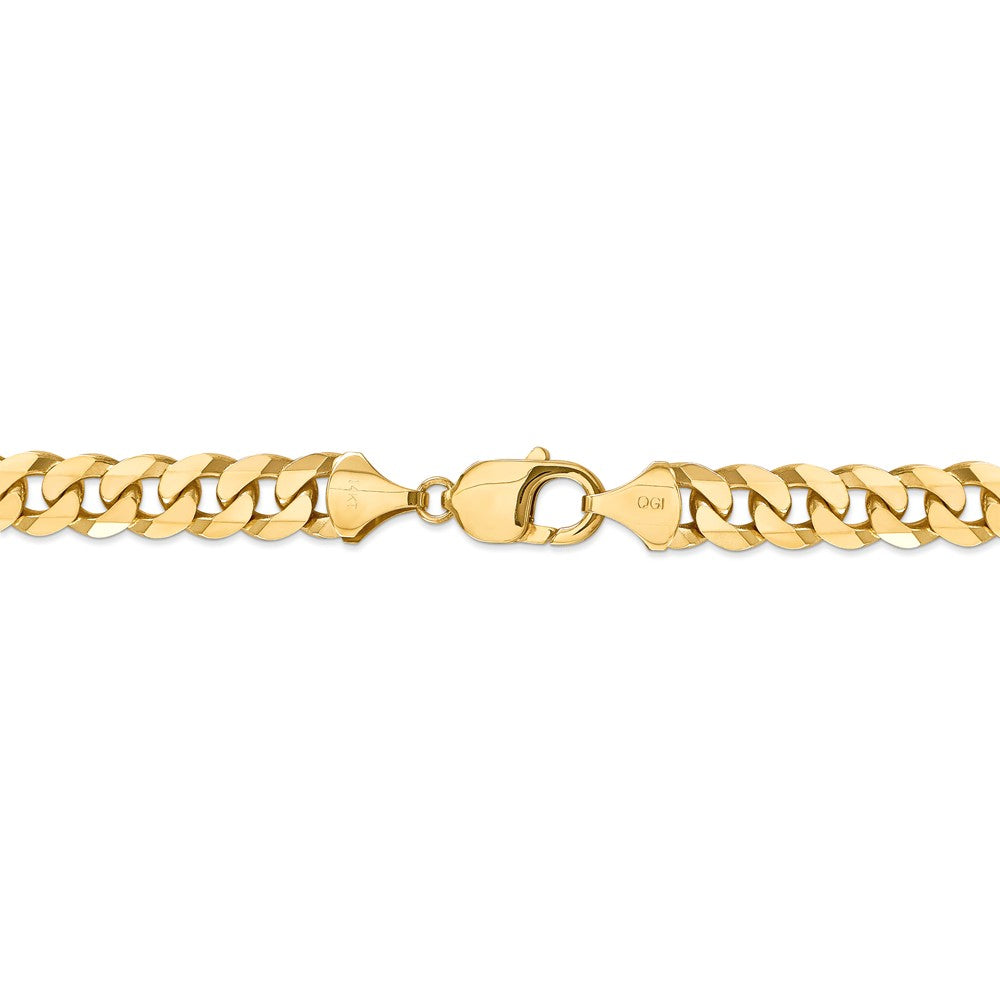 FJC Finejewelers 20 Inch 14k 9.5mm Beveled Curb Chain Necklace